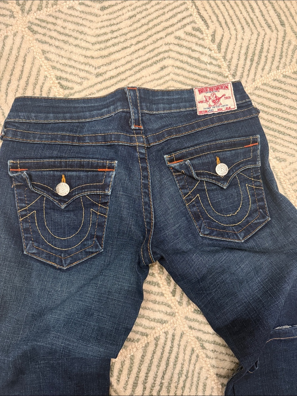 True Religion Women's Dark Blue Bootcut Jeans - Picture 4 of 4
